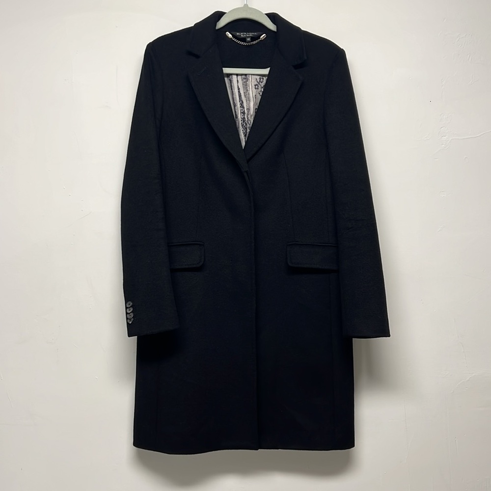 Paul Smith, Black Label, black soft lined coat size 6 European 44
